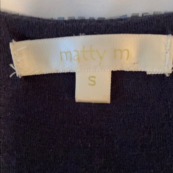 Matty M Racer Back Sequin Tank - Navy Blue - Picture 11 of 16